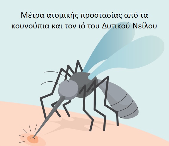 Μέτρα ατομικής προστασίας από τα κουνούπια και από τον Ιό του Δυτικού Νείλου